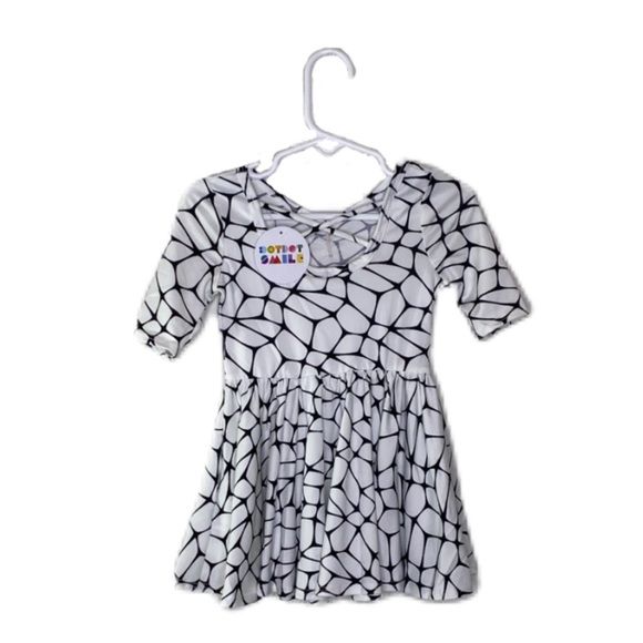 Dot Dot Smile White & Black Deco Ballerina Dress - Picture 4 of 8